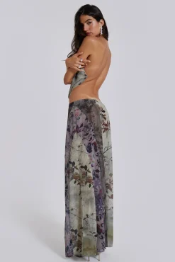 Discount Jaded London Asteria Panelled Maxi Skirt