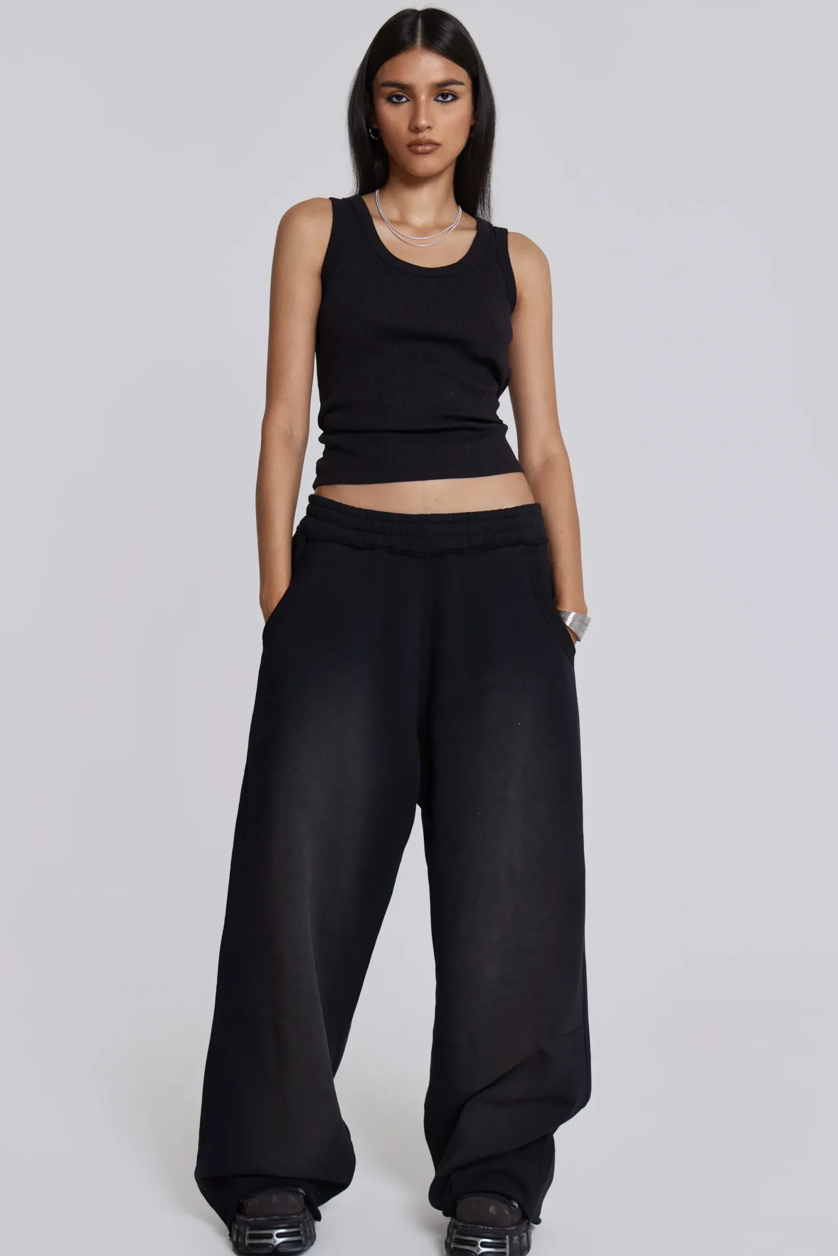 Outlet Jaded London Black Baggy Monster Joggers