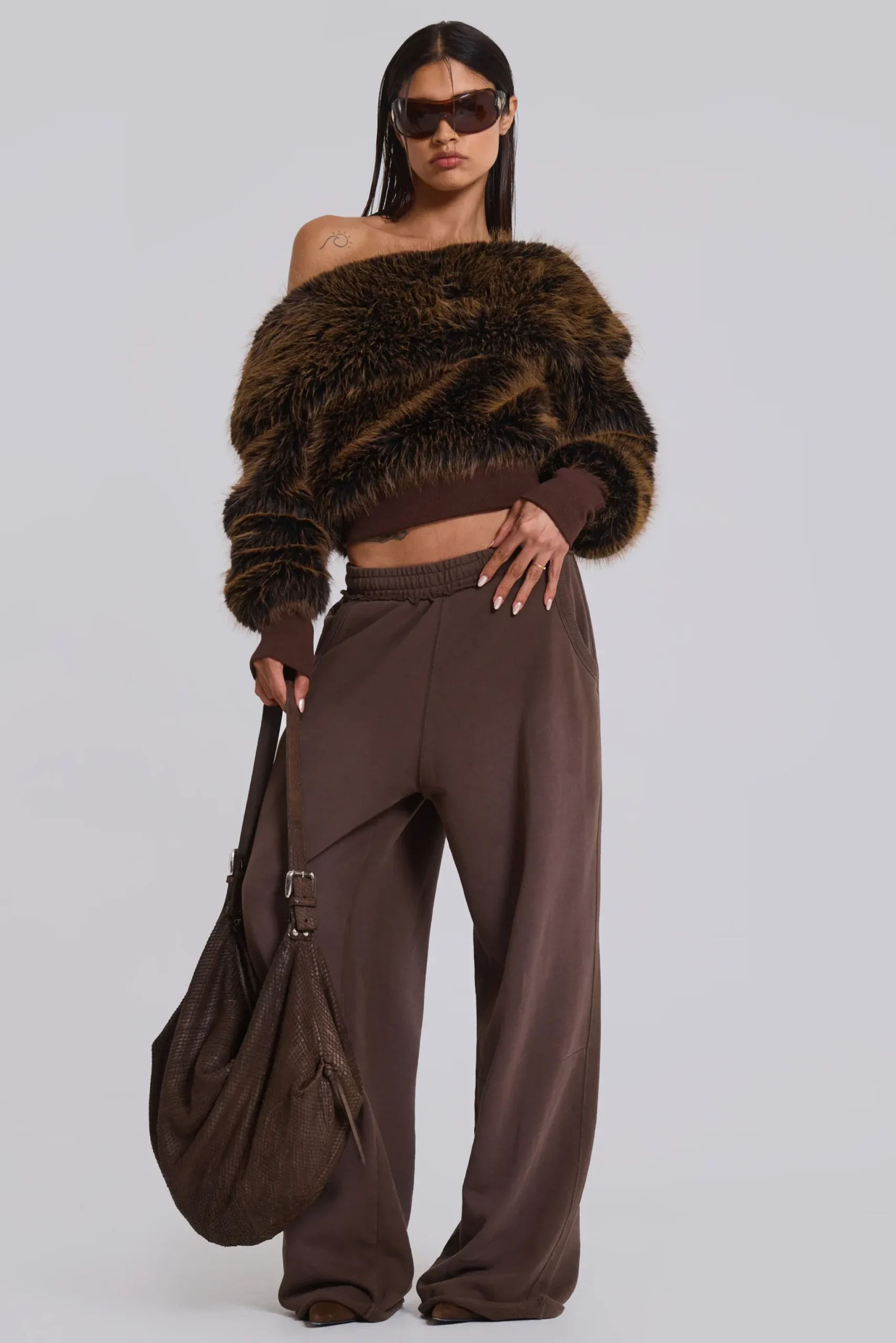 Cheap Jaded London Brown Baggy Monster Joggers