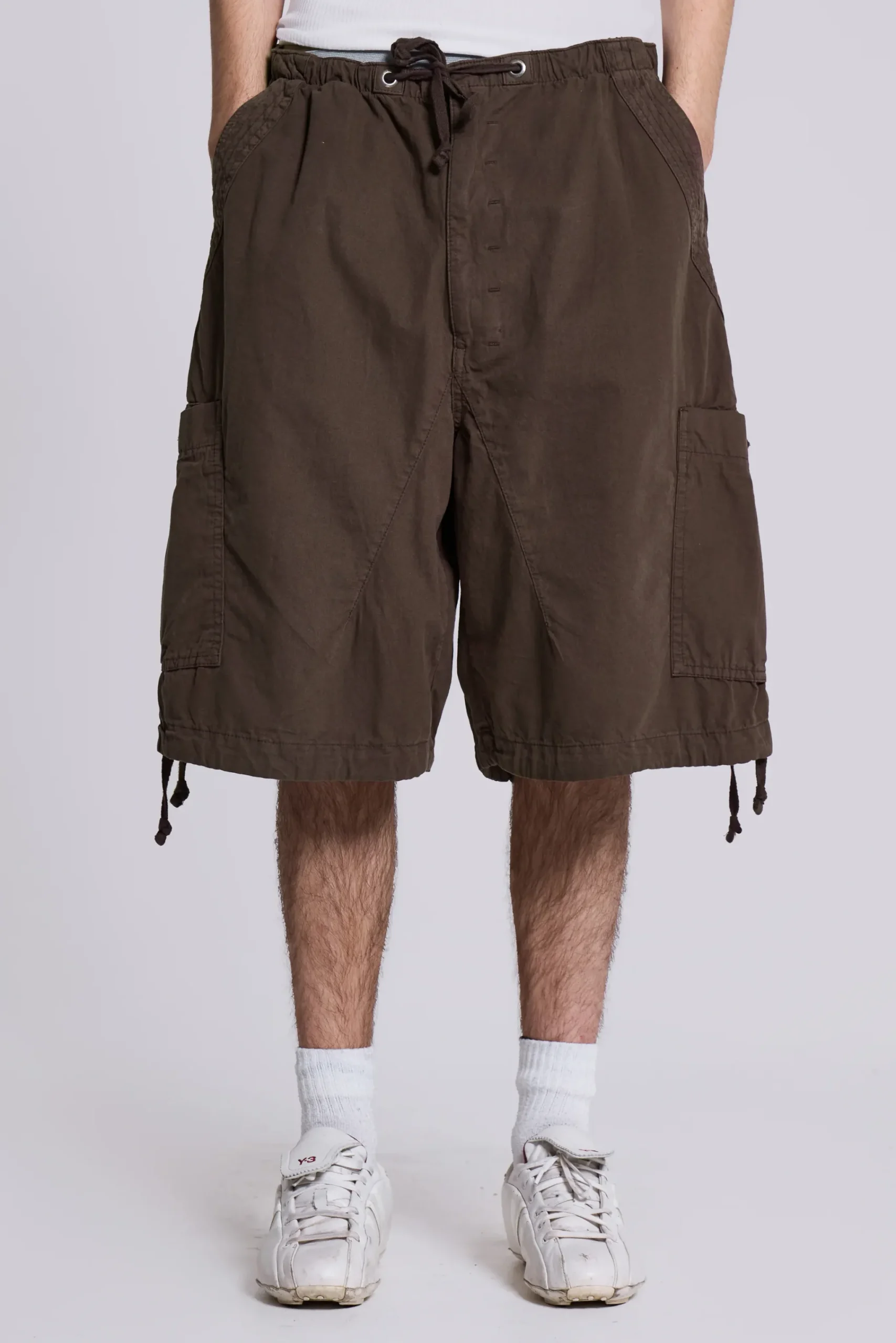 Discount Jaded London Brown Parachute Cargo Shorts