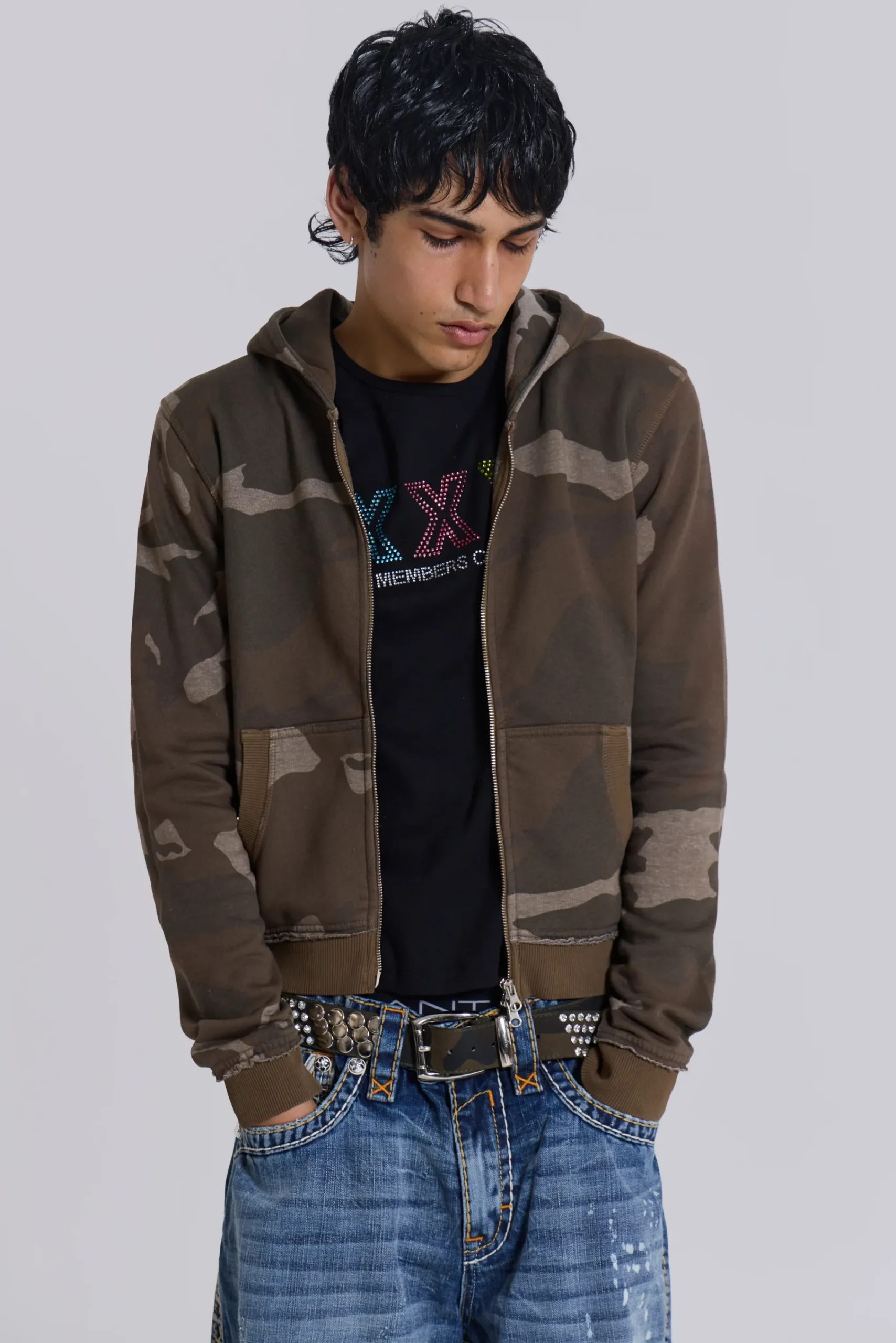 Hot Jaded London Camo Mini Monster Hoodie