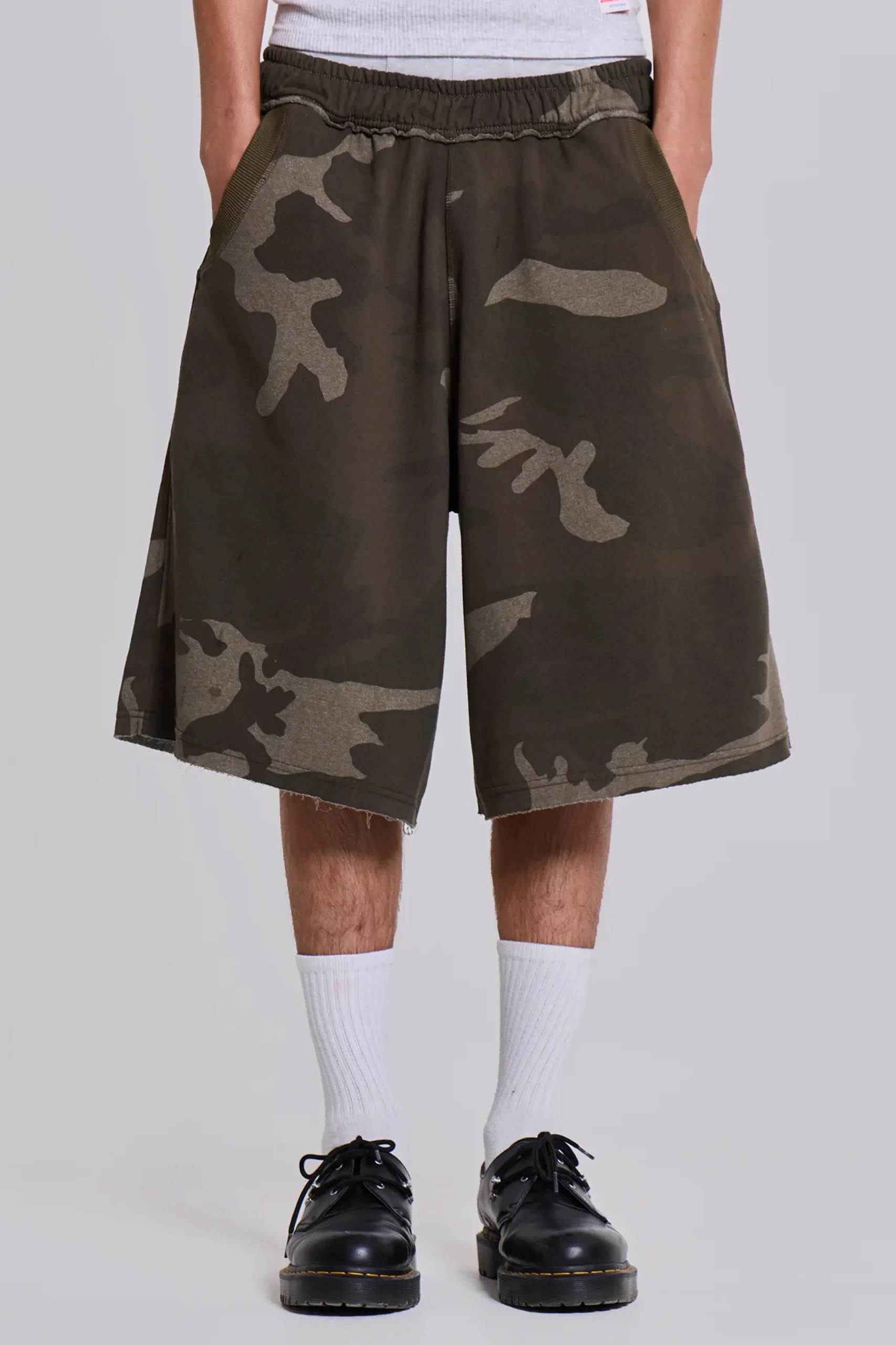 Discount Jaded London Camo Monster Jogger Shorts