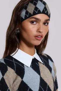 Flash Sale Jaded London Clara Argyle Knit Headband