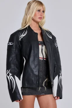 Flash Sale Jaded London Crash Leather Biker Jacket
