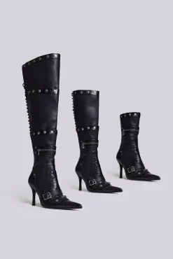 Sale Jaded London Destiny 3 in 1 Boot in Black