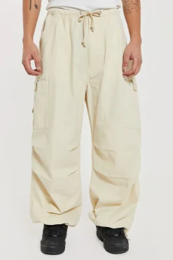 Sale Jaded London Ecru Parachute Cargo Pants
