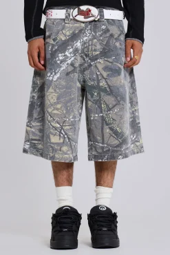 Outlet Jaded London Forest Camo Colossus Jorts