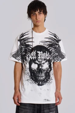 Best Sale Jaded London Grave Diamonte Baggy Tee