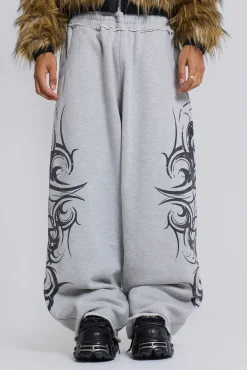 Discount Jaded London Grey Baggy Blade Joggers