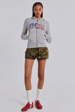 Hot Jaded London Grey Marl 'God' Mini Monster Hoodie