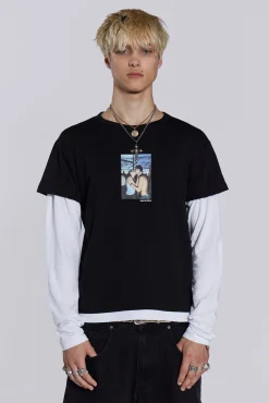 Flash Sale Jaded London Ibiza Kiss Double Layer Tee