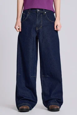 Flash Sale Jaded London Indigo Low Rise Colossus Baggy Jeans
