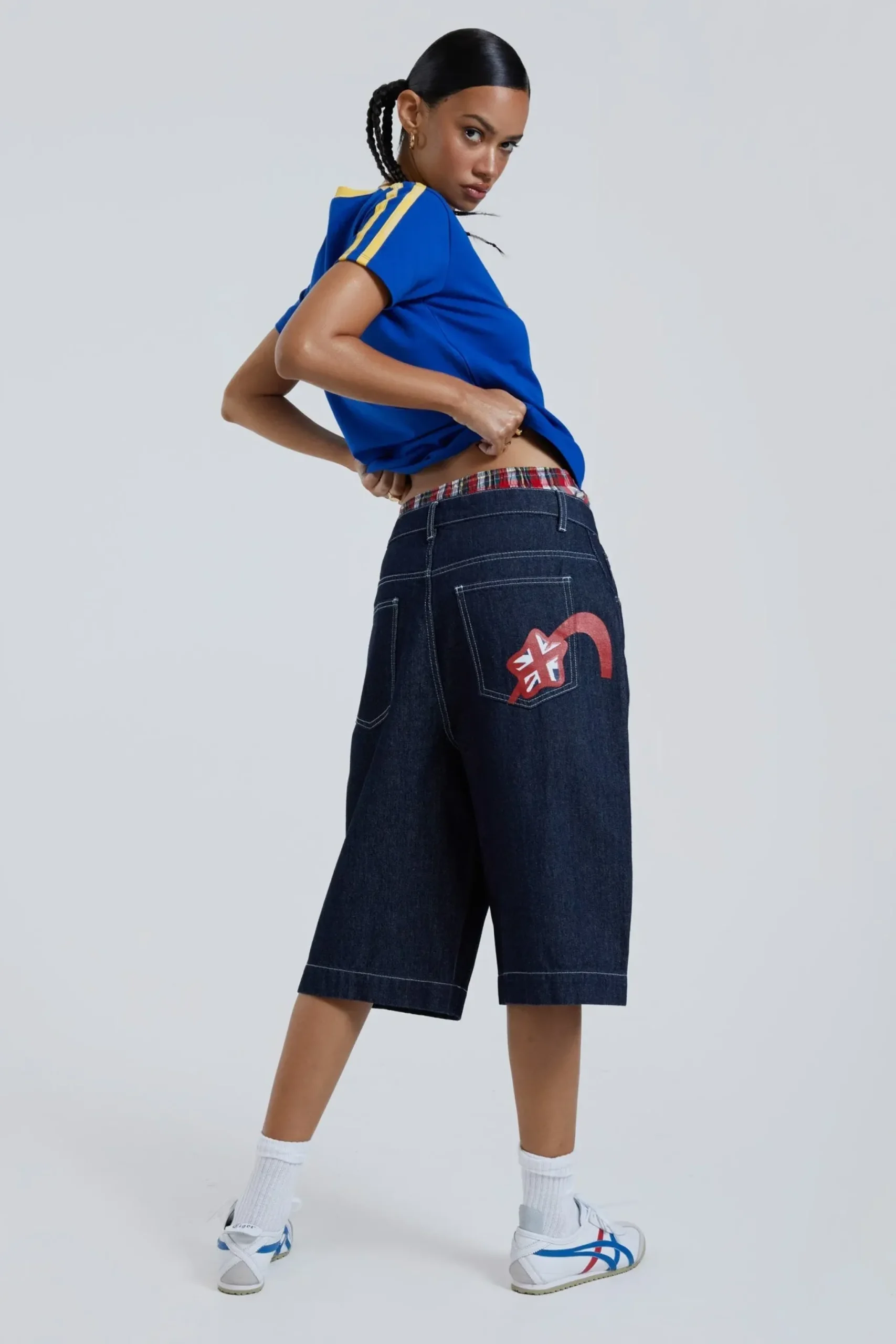 Shop Jaded London Jumbo Denim Jorts