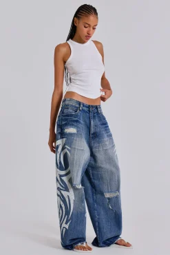 New Jaded London Light Wash Blade XL Colossus Jeans