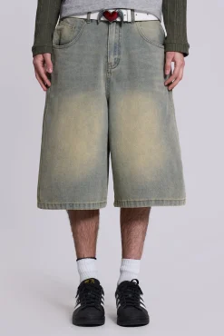 Outlet Jaded London Light Wash Jumbo Jorts