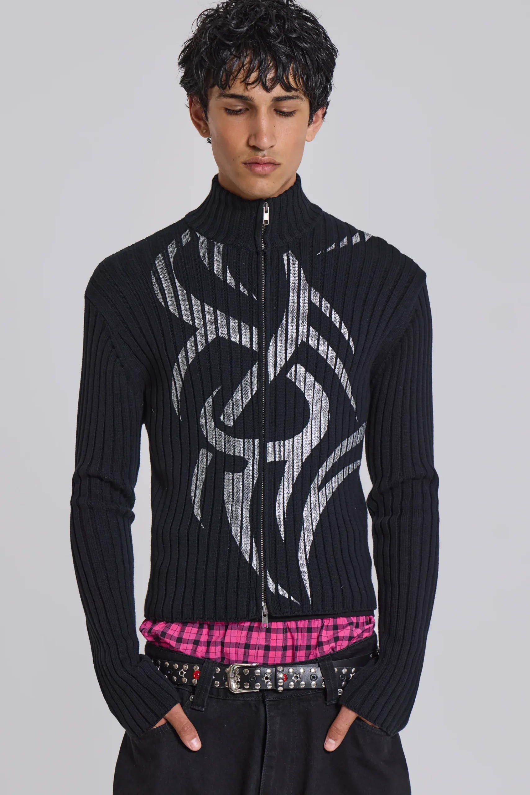 Cheap Jaded London Lucid Blade Knit Track Top