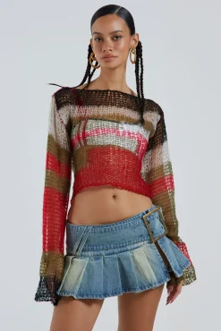 Sale Jaded London Ludlow Denim Mini Skirt
