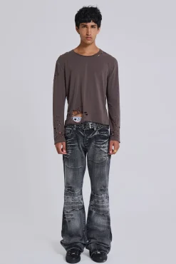 Clearance Jaded London Mauve Bitten Long Sleeve