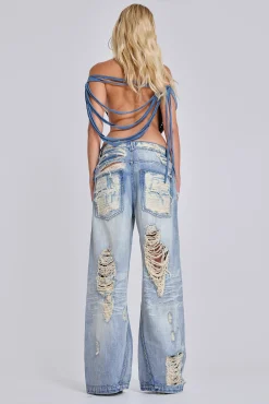 Clearance Jaded London Menace Shredded Colossus Jeans