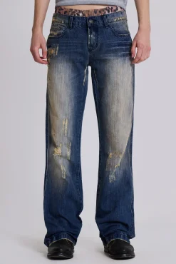 Cheap Jaded London Metal Bootcut Jeans