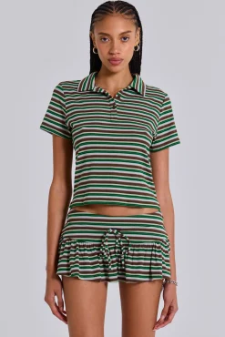 Store Jaded London Mila Stripe Polo Shirt
