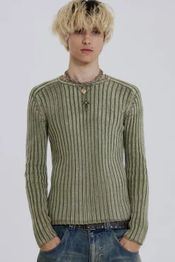 New Jaded London Moss Green Vault Knit