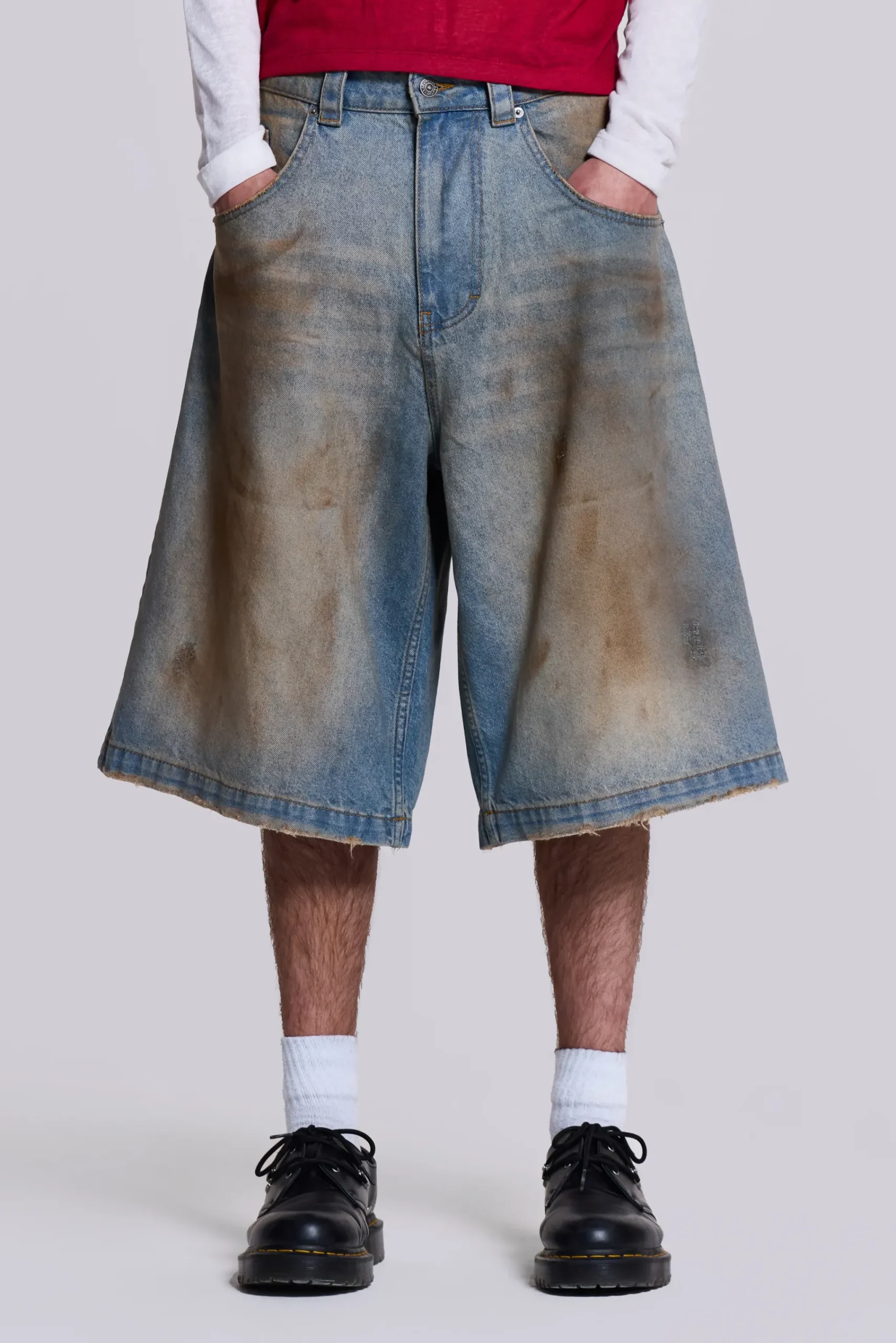 Outlet Jaded London Mud Wash Colossus Jorts