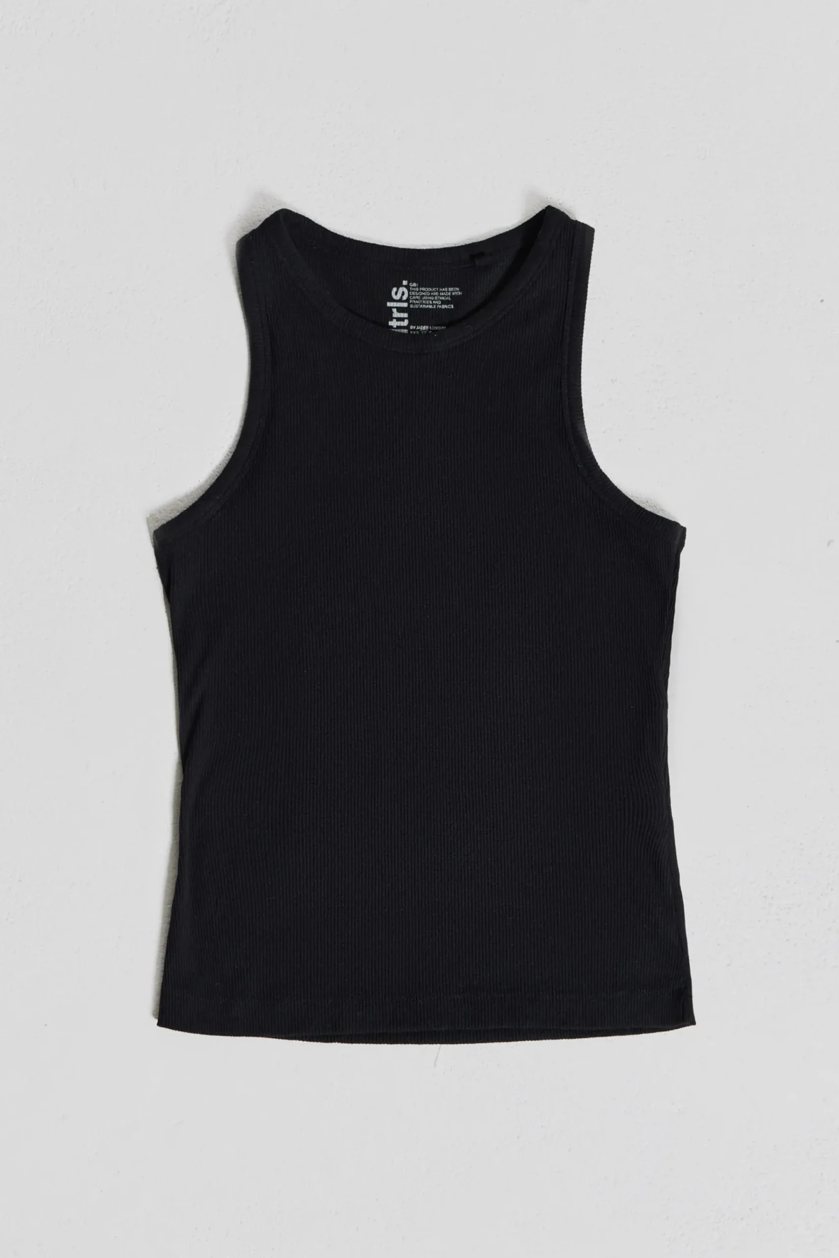 Discount Jaded London NTRLS Black Rib Vest