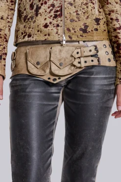 Discount Jaded London Raider Faux Leather Pocket Belt