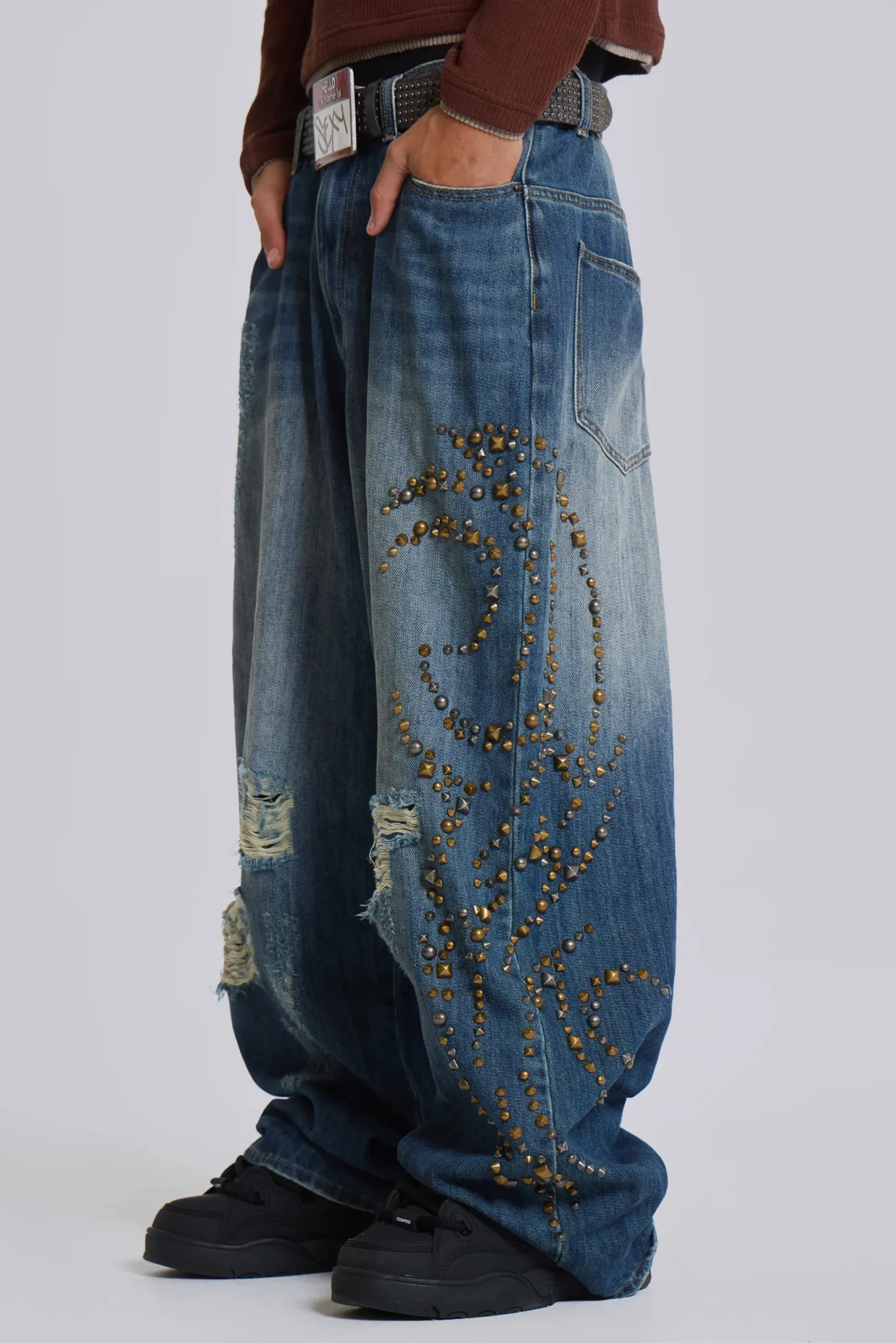 Best Sale Jaded London Tattoo Stud XL Colossus Jeans