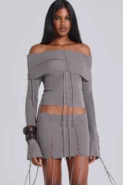 Best Jaded London Vargo Knit Lace Up Top