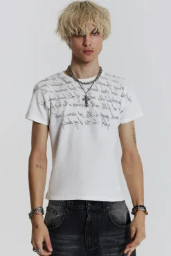 Cheap Jaded London Verse Waffle Tee