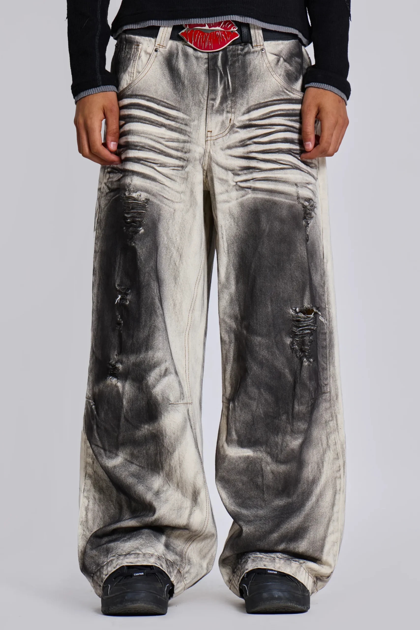 Shop Jaded London Watercolour Colossus Jeans